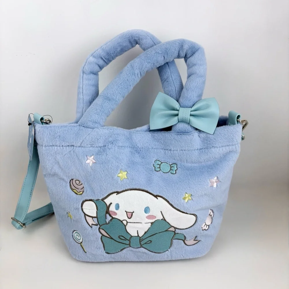 Cinnamoroll Baby Blue Fuzzy Crossbody Bag New With Tags